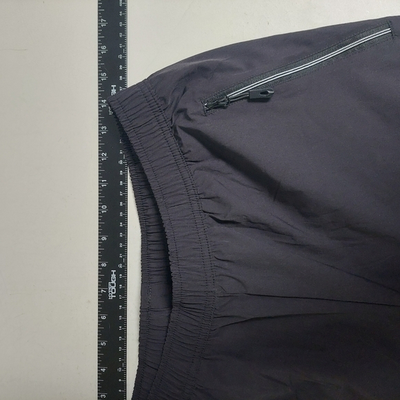 Trailside Black Pants M Softshell Zip‎ Pockets Elastic Waist Wind  Drawstring - Picture 5 of 10